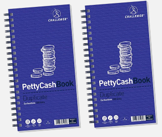 two petty cash pads